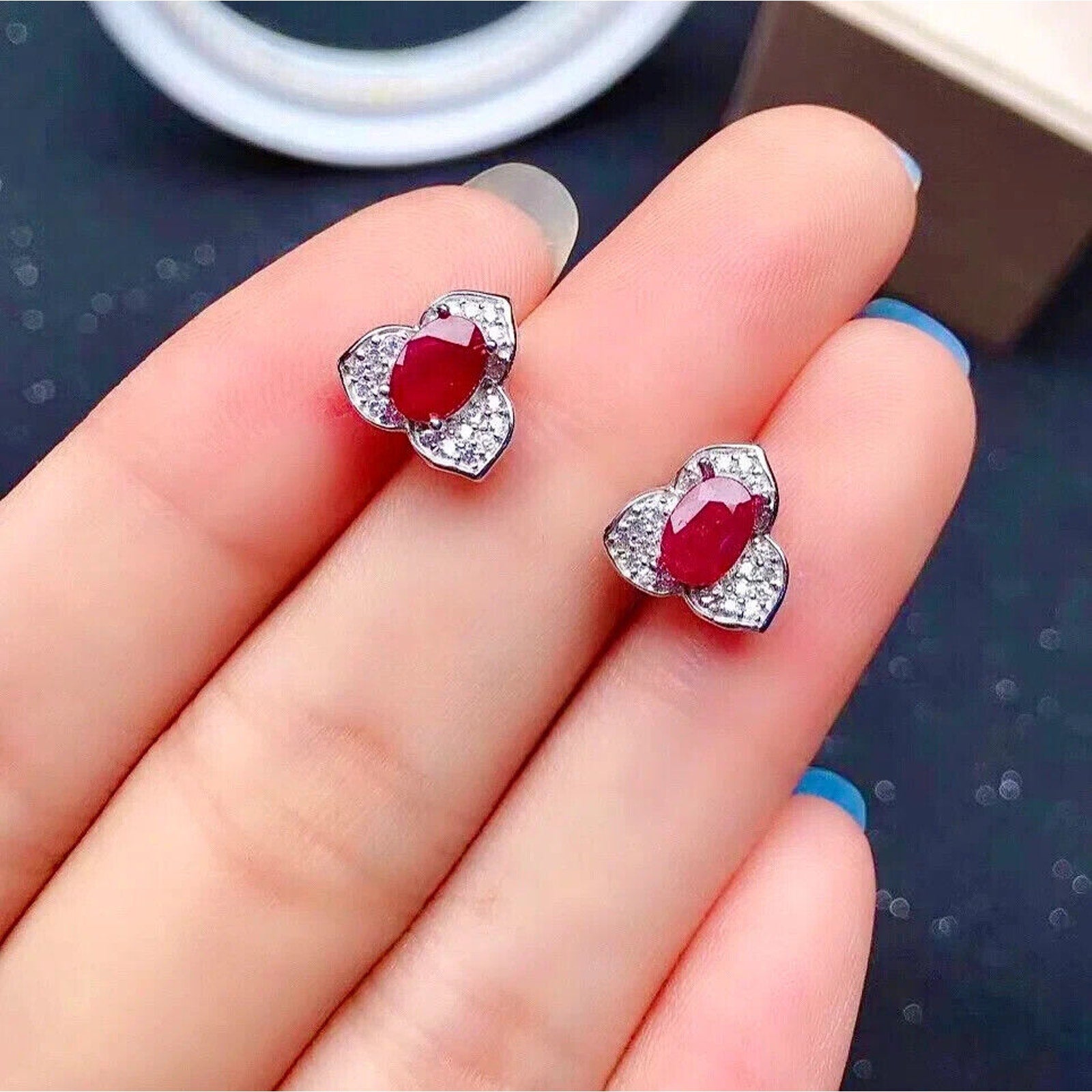 Ruby Earrings, Women's Ruby Earrings, Natural Ruby Earrings, Ruby Jewelry, Sterling Silver Ruby Earrings, Genuine Ruby Earrings, Ruby Stud Earrings, Natural Ruby, Burma Ruby, January Birthstone Earrings, January Birthstone Ruby, Ruby Spiritual Meaning, Ruby Jewelry For Women, Natural Ruby Jewelry