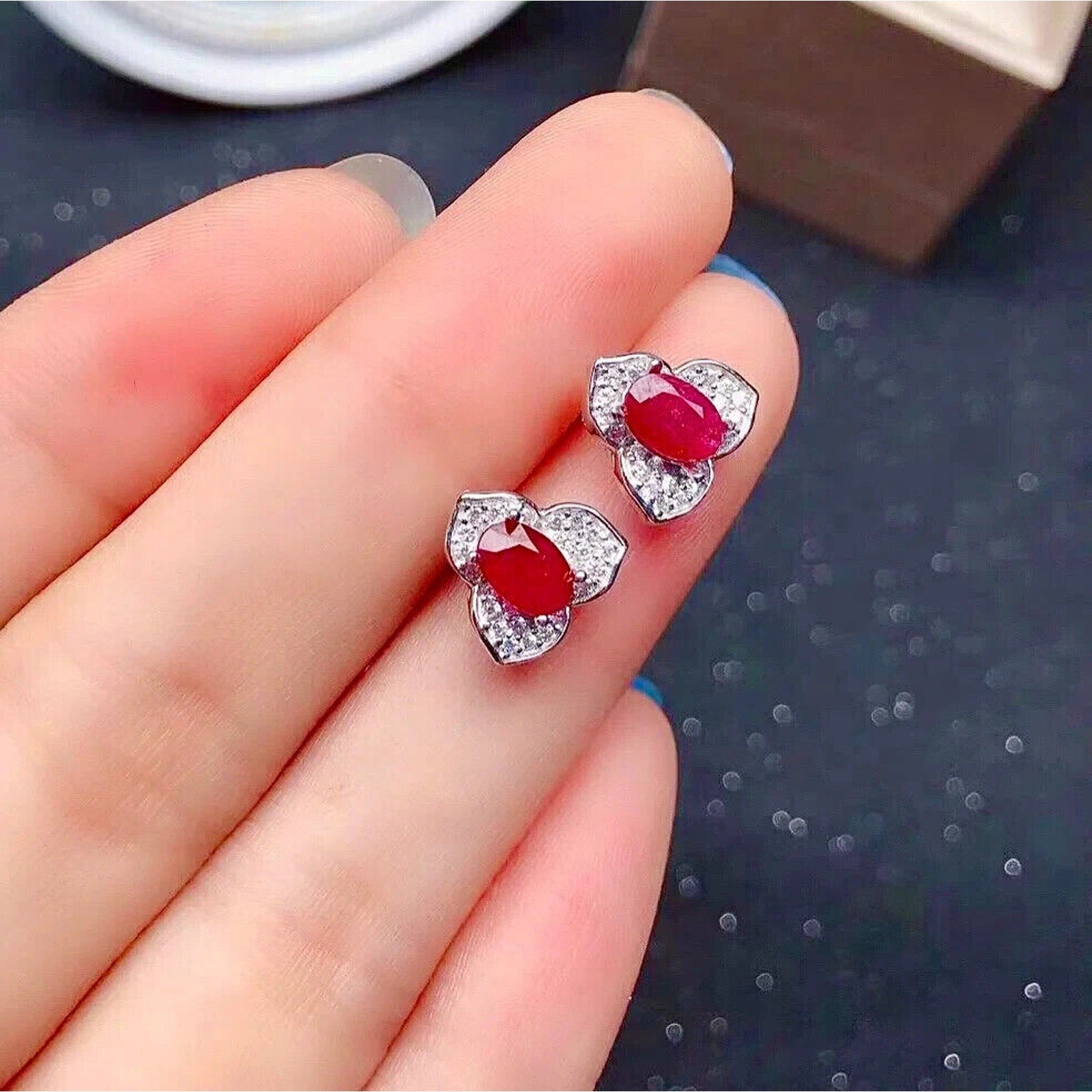 Ruby Earrings, Women's Ruby Earrings, Natural Ruby Earrings, Ruby Jewelry, Sterling Silver Ruby Earrings, Genuine Ruby Earrings, Ruby Stud Earrings, Natural Ruby, Burma Ruby, January Birthstone Earrings, January Birthstone Ruby, Ruby Spiritual Meaning, Ruby Jewelry For Women, Natural Ruby Jewelry