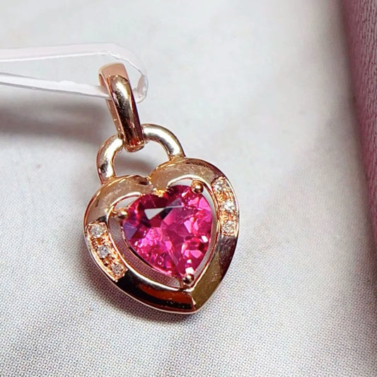 0.5Ct Pink Tourmaline Heart Pendant 18k Yellow Gold, Natural Pink Tourmaline Pendant Necklace, Pink Tourmaline Pendant, Pink Tourmaline Necklace, Pink Tourmaline, Natural Pink Tourmaline, Tourmaline, Brazilian Tourmaline, Natural Tourmaline, Pendant Necklace, 18k Rose Gold, 18k Gold, Natural Tourmaline Pendant Necklace, Emerald Cut Tourmaline, Tourmaline Jewelry For Women, Natural Tourmaline Jewelry, 18k Gold Tourmaline Necklace, Pink Tourmaline Necklace