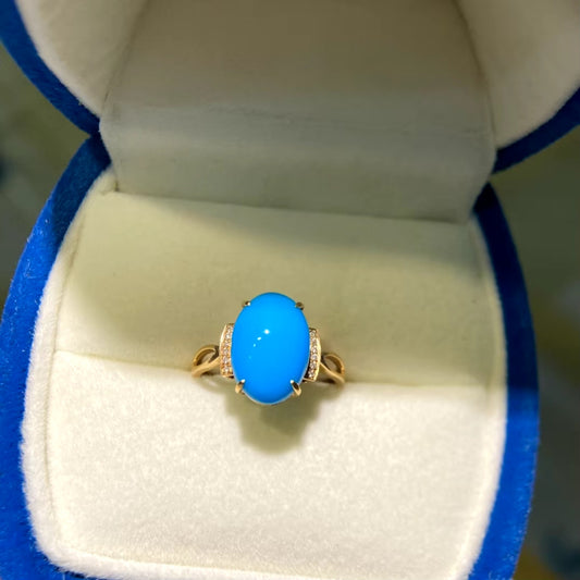 Natural Turquoise and Diamond Ring, Turquoise & Diamond Ring, Natural Turquoise Jewelry, 18k Yellow Gold Turquoise Ring, Natural Turquoise 18k Yellow Gold, Natural Turquoise Engagement Ring, Yellow Gold Turquoise Ring, Women’s Genuine Turquoise Ring’s, Turquoise and Diamond Yellow Gold Ring, Solid Yellow Gold Turquoise Jewelry, Turquoise Jewelry 18k Yellow Gold