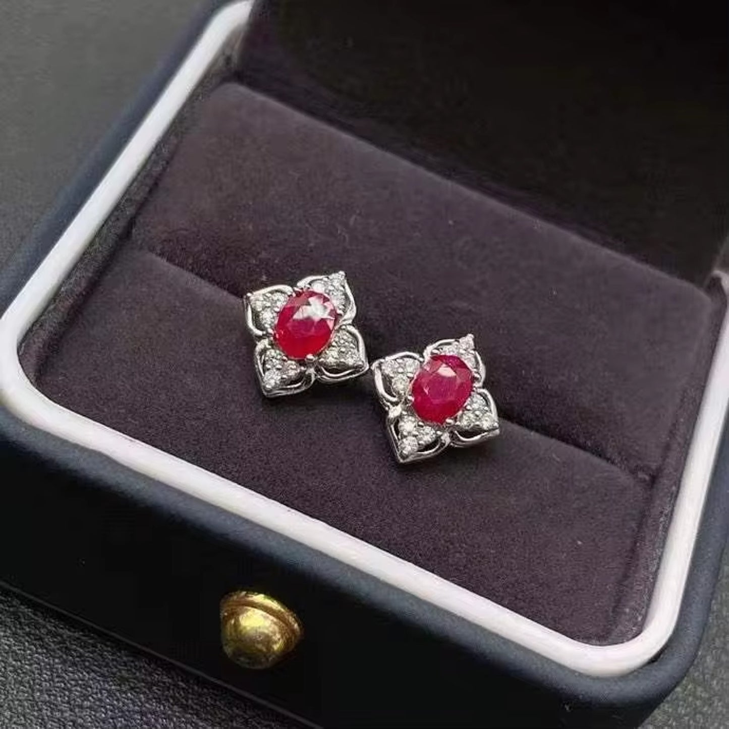 Ruby Earrings, Women's Ruby Earrings, Natural Ruby Earrings, Ruby Jewelry, Sterling Silver Ruby Earrings, Genuine Ruby Earrings, Ruby Stud Earrings, Natural Ruby, Burma Ruby