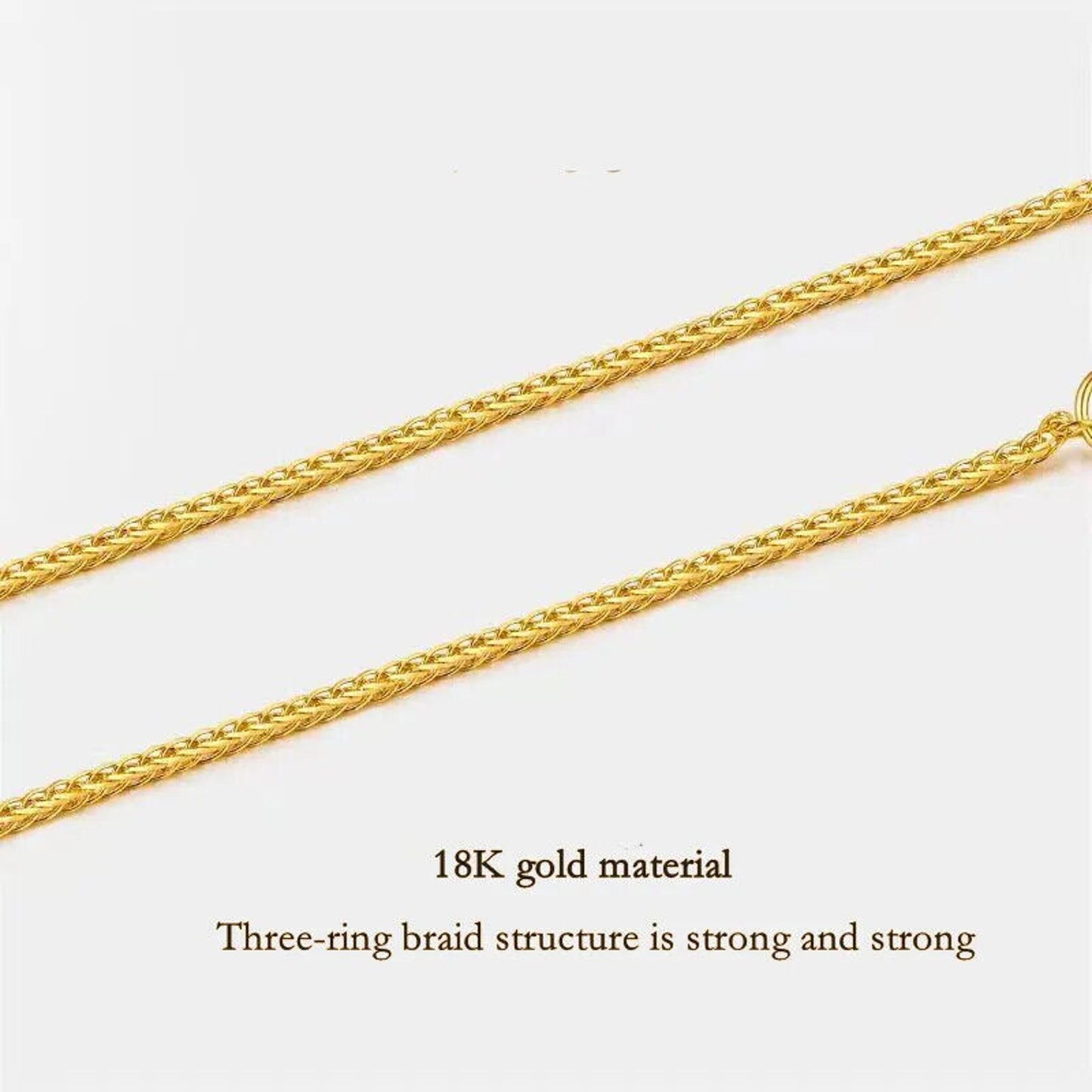 18k Gold Chopin Chain 0.6g 0.8g 1g 1.5g, Au750 Dainty Chain, 18k Chopin Chain