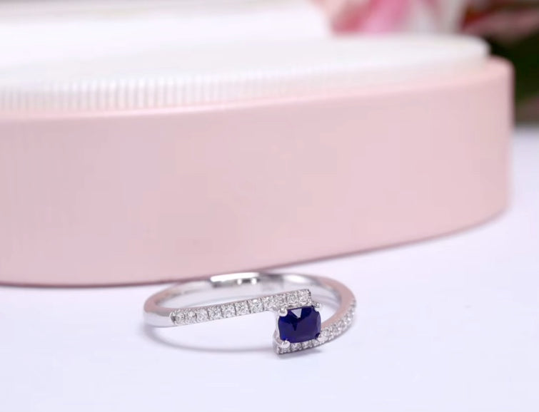 0.38Ct Blue Sapphire & Diamond Ring 18K White Gold, Blue Sapphire & Diamond Ring 18K White Gold, Natural Sapphire & Diamond Ring 18K White Gold, Blue Sapphire Diamond Engagement Ring, Sapphire Engagement Ring, Sapphire Wedding Ring, Bright Blue Sapphire Ring, Sapphire & Diamond Ring, Sapphire and Diamond Ring, Sapphire Ring, 18k White Gold Sapphire Diamond Ring, Natural Sapphire and Diamond Ring, Sapphire Ring with Diamonds, Bright Blue Sapphire Engagement Ring 18k Gold, 18k Gold Sapphire Ring, 18k Gold