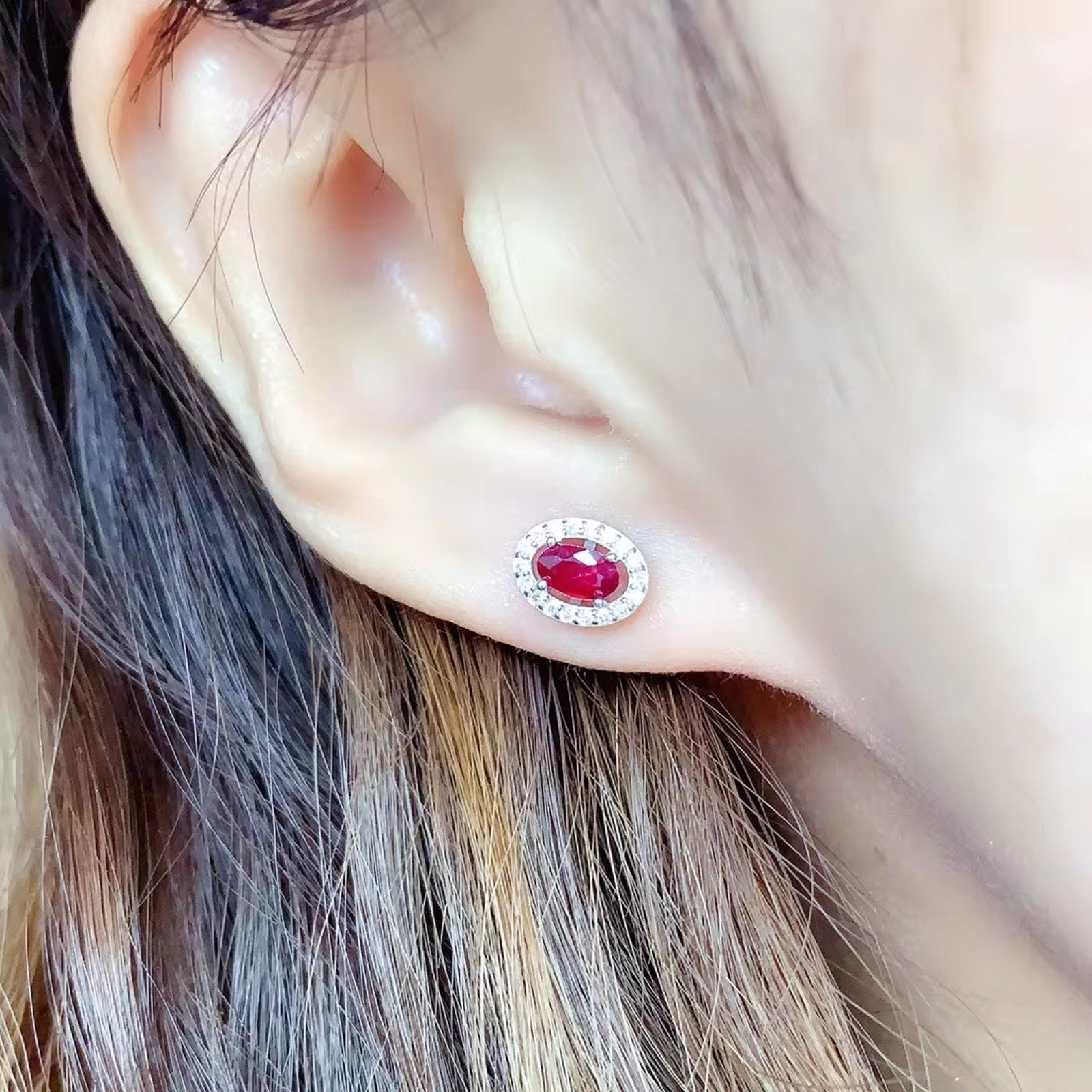 Ruby Earrings, Women's Ruby Earrings, Natural Ruby Earrings, Ruby Jewelry, Sterling Silver Ruby Earrings, Genuine Ruby Earrings, Ruby Stud Earrings, Natural Ruby, Burma Ruby