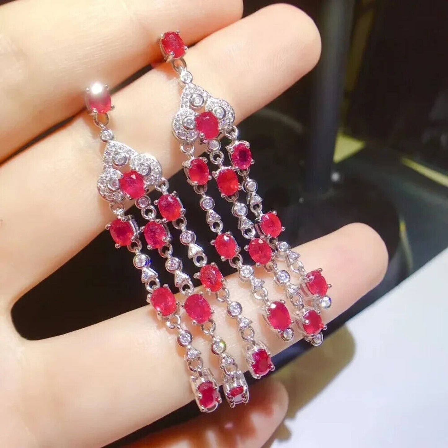 Ruby Earrings, Women's Ruby Earrings, Natural Ruby Earrings, Ruby Jewelry, Sterling Silver Ruby Earrings, Genuine Ruby Earrings, Ruby Stud Earrings, Natural Ruby, Burma Ruby, Ruby Chandelier Earrings, Ruby Dangle Earrings, Ruby Statement Earrings