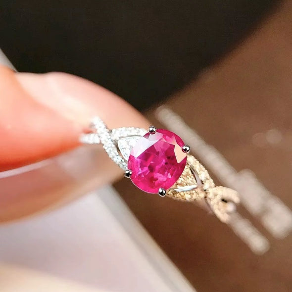 0.84Ct Bright Pink Sapphire & Diamond Engagement Ring 18K White Gold,  Pink Sapphire & Diamond Engagement Ring 18K Yellow Gold, Pink Sapphire Ring, Padparadscha Sapphire, Padparadscha Sapphire Wedding Ring, Padparadscha Sapphire Engagement Ring, Padparadscha Sapphire & Diamond Ring, Padparadscha Sapphire and Diamond Wedding Ring, Natural Padparadscha Sapphire Ring, Padparadscha Sapphire Jewelry, 18k Gold Padparadscha Sapphire Ring, Light Pink Sapphire Ring, White Gold Padparadscha Sapphire Ring