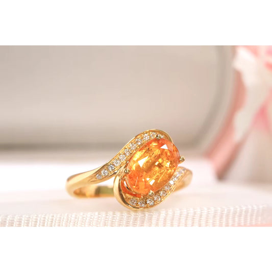 Fanta Garnet Ring, Natural Orange Garnet Ring, Orange Garnet Diamond Ring, Fanta Garnet Diamond Ring, 18k Yellow Gold Fanta Garnet Ring, 18k yellow Gold Garnet Ring, Fanta Garnet Spessartite Ring, Spessartite Garnet Ring, Yellow Gold Spessartite Garnet Ring, 18k Yellow Gold Spessartite Ring, Natural Fanta Garnet Diamond Ring, Fanta Garnet & Diamond Ring Fanta Garnet and Diamond Ring, Fanta Garnet Engagement Ring, Women’s Fanta Garnet Ring, Women’s Spessartite Garnet Engagement Ring