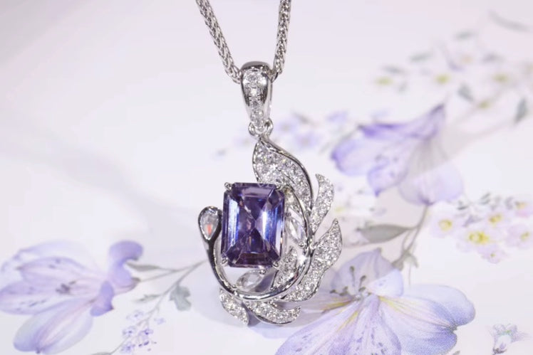 1.26Ct Natural Purple Sapphire & Diamond Pendant Necklace 18k White Gold, Purple Sapphire Necklace, Purple Sapphire Pendant Necklace, Natural Sapphire, Natural Purple Sapphire, Natural Sapphire Pendant, Natural Sapphire Necklace, 18k White Gold, 18k Gold, Gold Sapphire Pendant, Pink Sapphire, Pink Sapphire Pendant, Genuine Sapphire, Sapphire Necklace, Natural Diamond, Diamond Gemstone Pendant, Gemstone Diamond Pendant, Sapphire Jewelry, Natural Sapphire Jewelry, Purple Sapphire Jewelry, Sapphire Jewelry