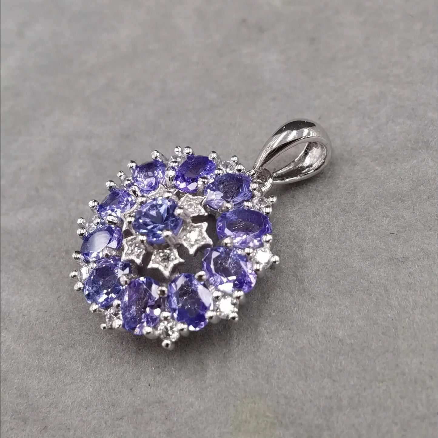 Tanzanite Necklace, Natural Tanzanite, Purple Tanzanite, Authentic Purple Tanzanite, Genuine Purple Tanzanite, Natural Tanzanite Jewelry, Tanzanite Statement Necklace, Tanzanite Pendant Necklace, Tanzanite Charm Necklace, Sterling Silver Tanzanite Necklace, Tanzanite Jewelry For Women