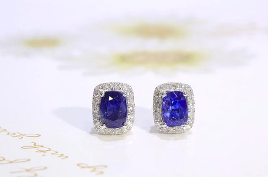 1.35ct Blue Sapphire & Diamond Earrings 18K White Gold, Blue Sapphire & Diamond Oval Cut Stud Earrings 18K Gold, Oval Cut Sapphire Earrings, Sapphire Stud Earrings, Sapphire Cluster Stud Earrings, White Gold Sapphire Stud Earrings, Blue Sapphire & Diamond Celestial Star Earrings 18K White Gold, Celestial, Celestial Sapphire Earrings, Sapphire Stud Earrings, Celestial Sapphire Stud Earrings, Celestial Sapphire, Sapphire Celestial, Natural Blue Sapphire & Diamond, Royal Blue Sapphire Stud Earrings