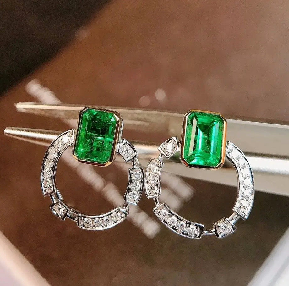 emerald earrings