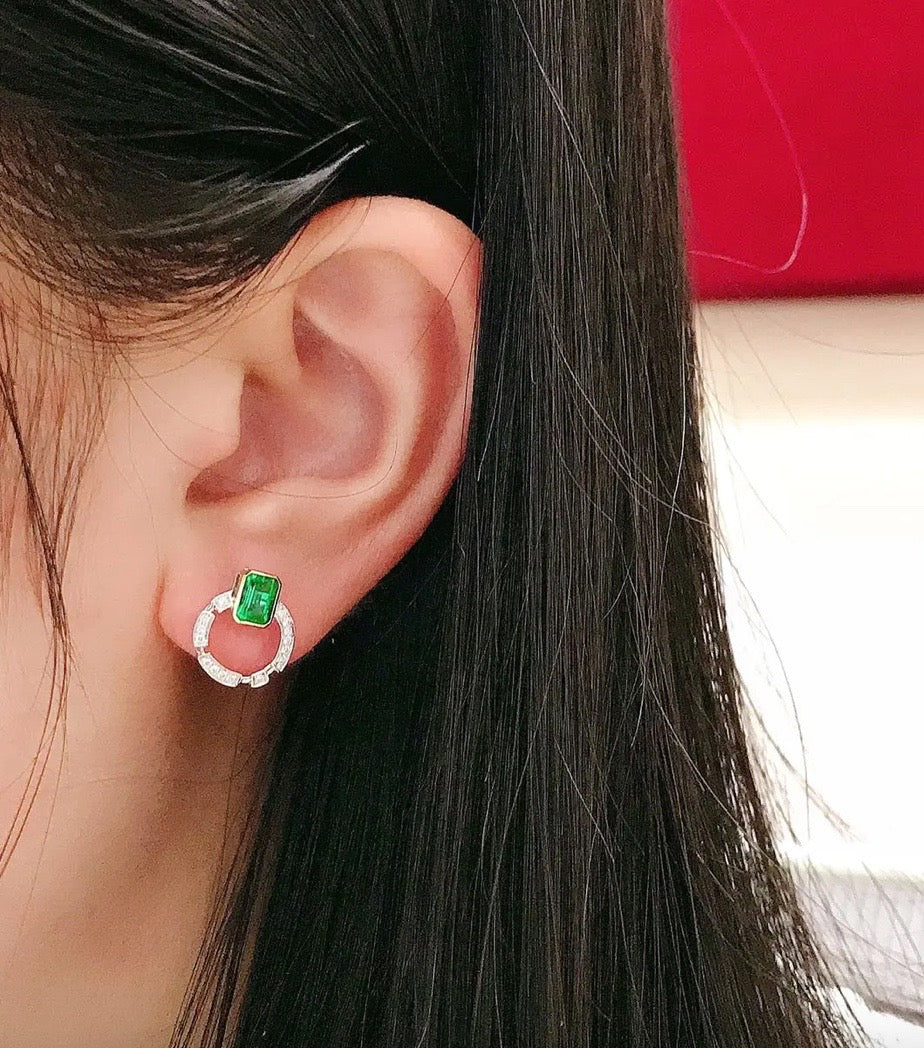 emerald earrings