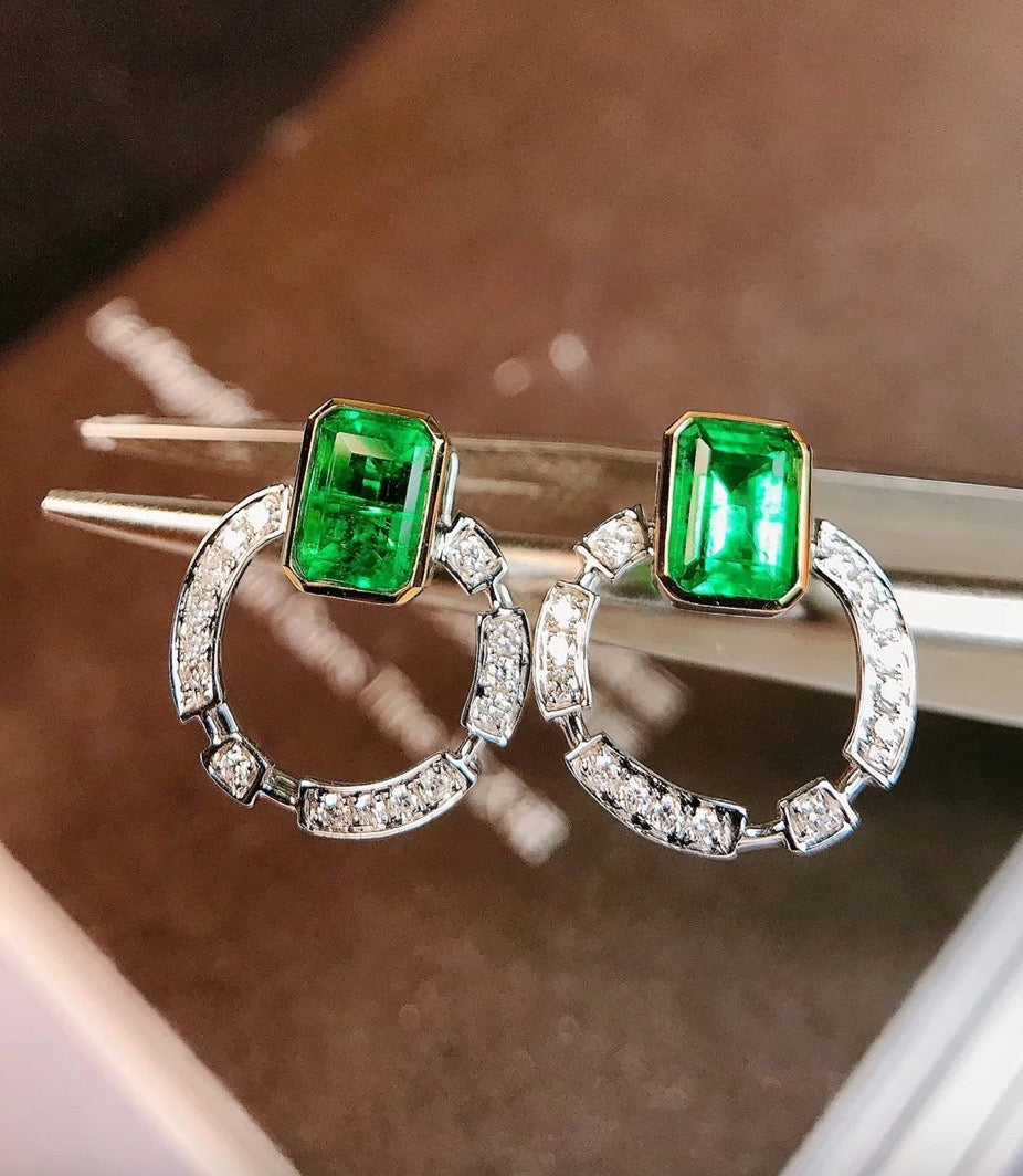 emerald earrings