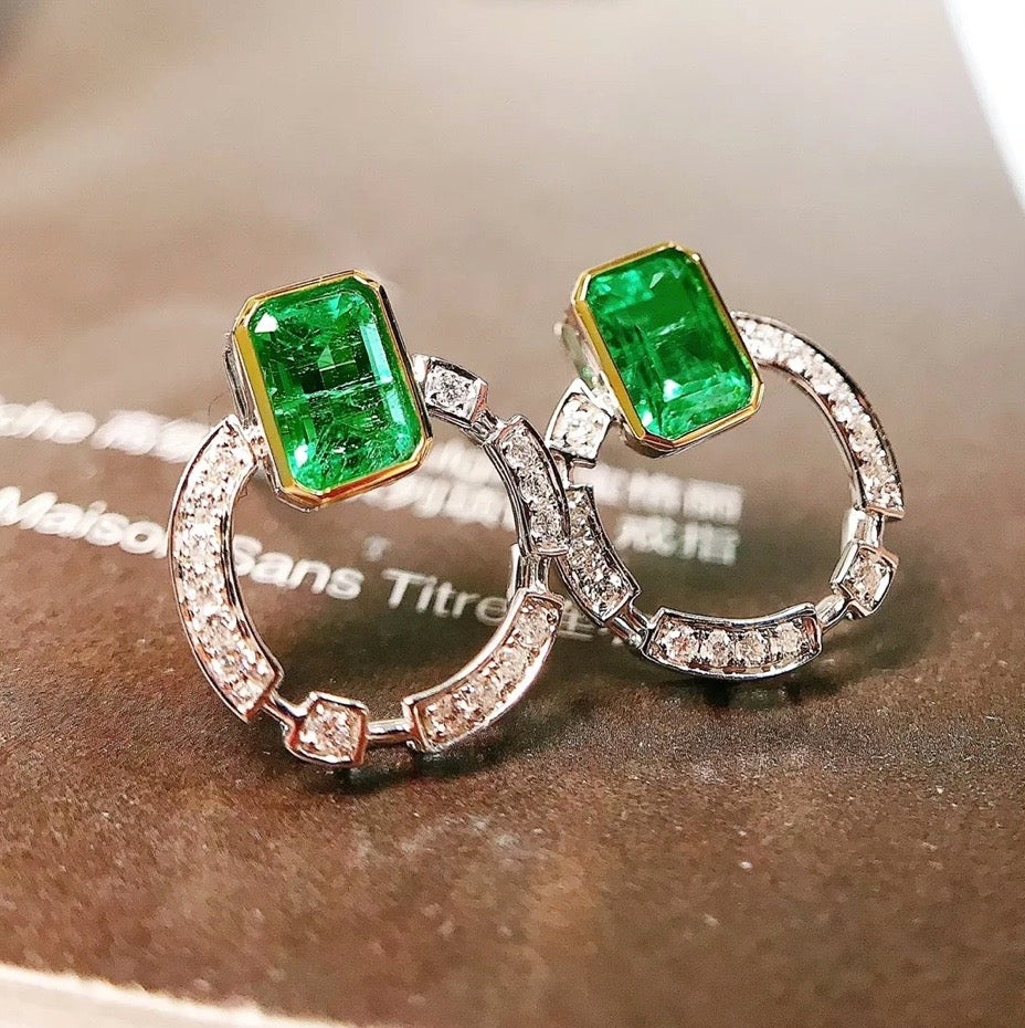 emerald earrings