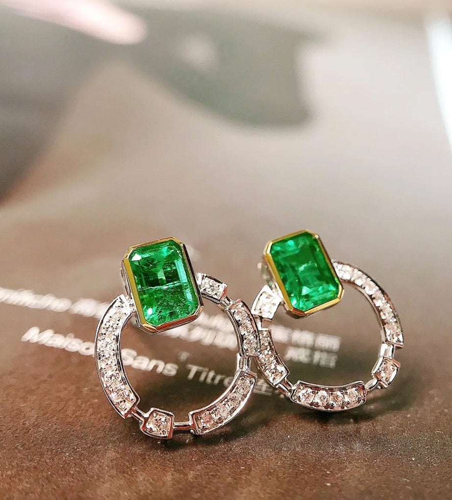 emerald earrings