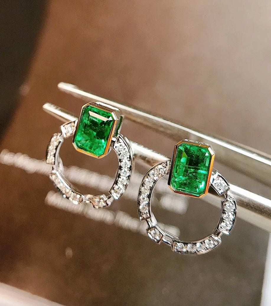 emerald earrings