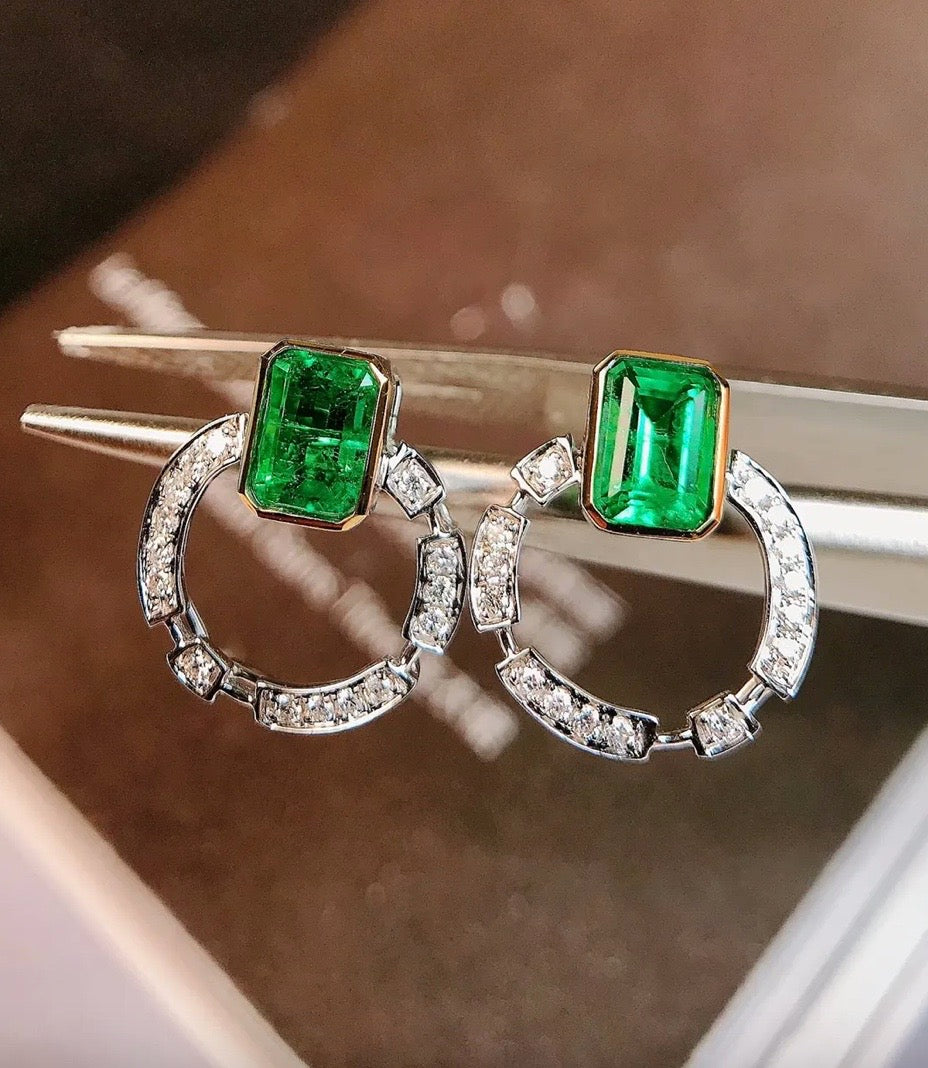 emerald earrings