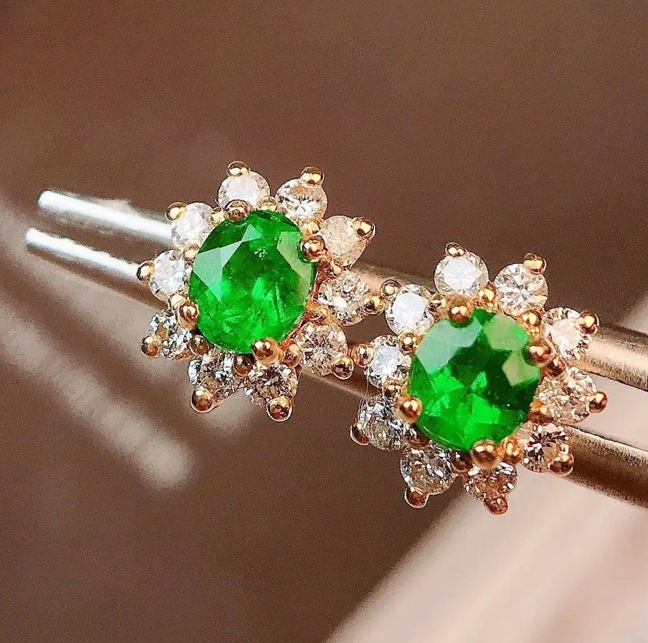 emerald earrings