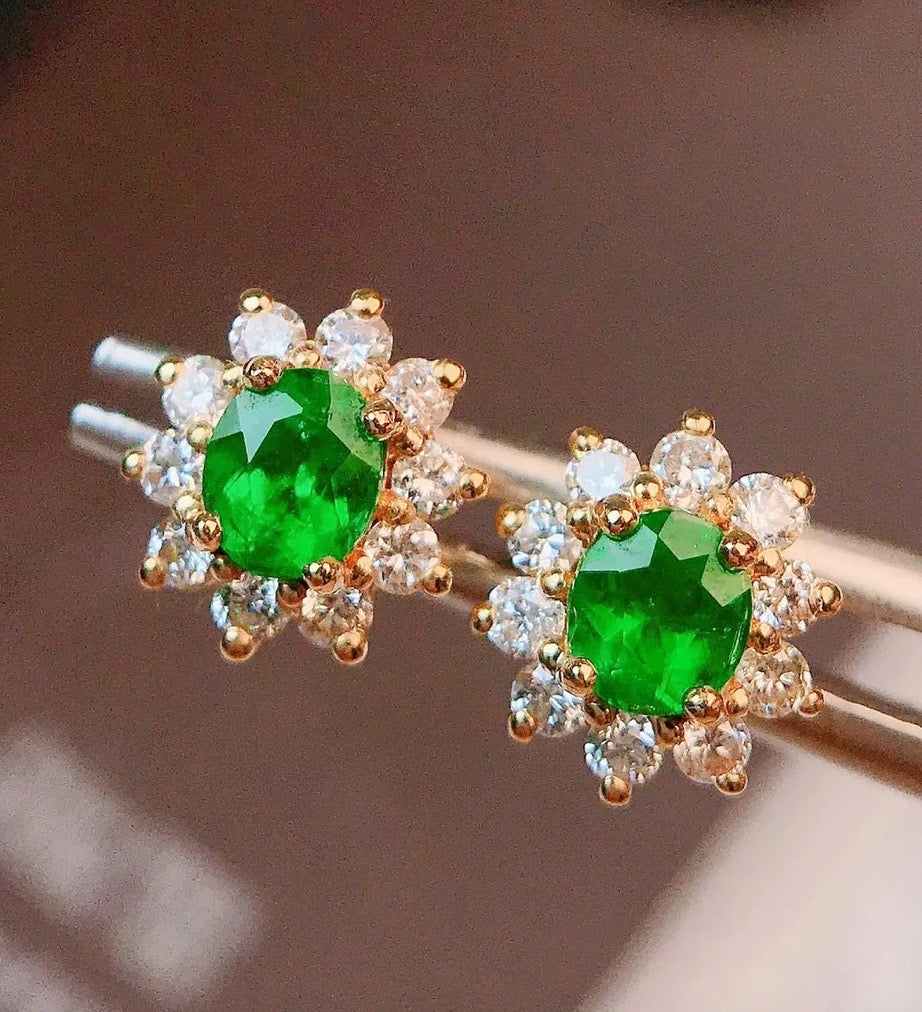 emerald earrings