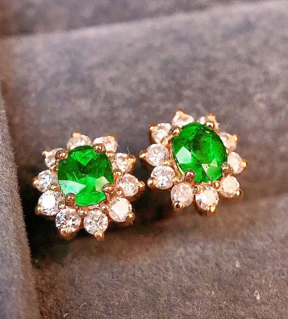 emerald earrings