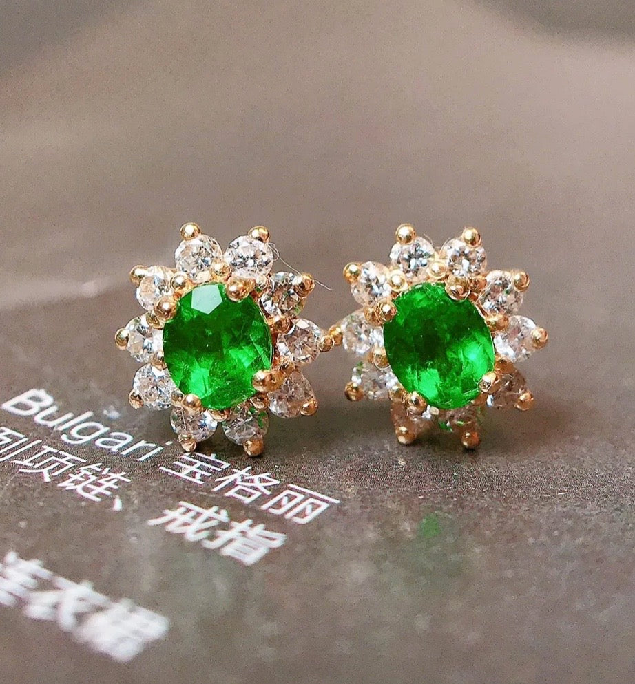 emerald earrings