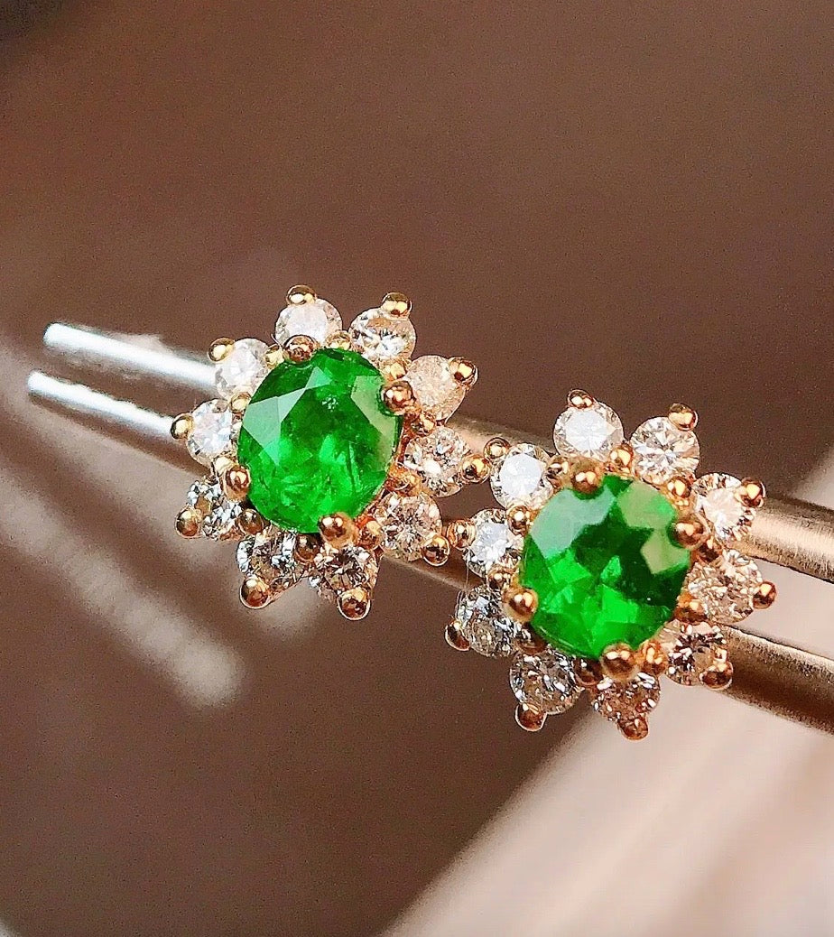 emerald earrings