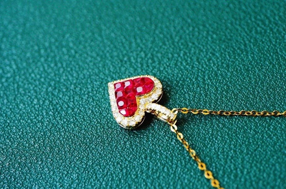 0.75Ct Natural Ruby & Diamond Heart Necklace 18K Yellow Gold Au750 ,Ruby and Diamond Pendant Necklace Solid 18K Yellow Gold, Ruby & Diamond Necklace, Ruby and Diamond Necklace, Ruby Pendant Necklace, Natural Ruby Necklace, Genuine Ruby, Burma Ruby, Natural Ruby, Pigeon Blood Ruby, Authentic Ruby Pendant Necklace, Authentic Ruby Necklace, Natural Ruby Necklace, Women's Ruby Necklace, 18k Yellow Ruby Necklace, July Birthstone Ruby, July Birthstone Ruby Necklace, Anniversary Gift Ruby, Gift For Wife Ruby