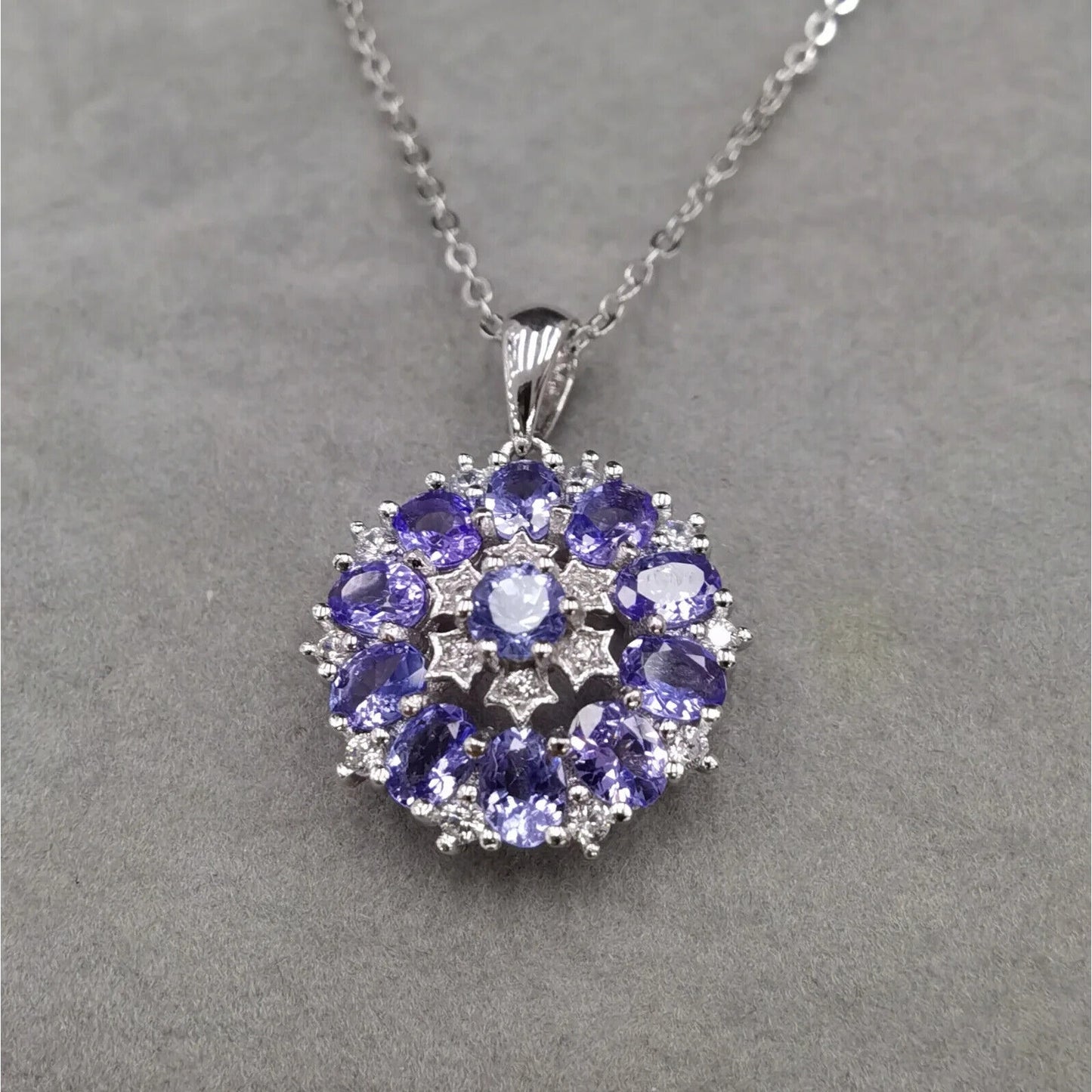 Tanzanite Necklace, Natural Tanzanite, Purple Tanzanite, Authentic Purple Tanzanite, Genuine Purple Tanzanite, Natural Tanzanite Jewelry, Tanzanite Statement Necklace, Tanzanite Pendant Necklace, Tanzanite Charm Necklace, Sterling Silver Tanzanite Necklace, Tanzanite Jewelry For Women