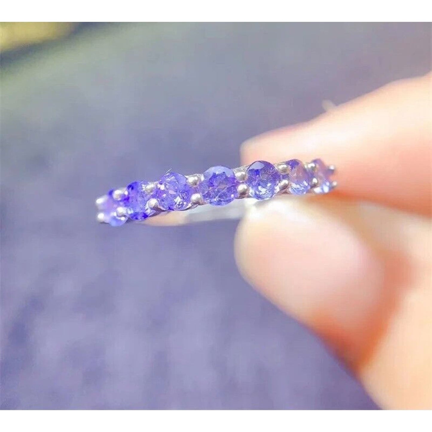 VVS1 Purple Tanzanite Band Ring, Women's Purple Tanzanite Wedding Band Ring, VVS1 Purple Tanzanite Ring, Women's Tanzanite Ring's, Tanzanite Ring, Natural Tanzanite, Purple Tanzanite, Authentic Purple Tanzanite, Genuine Purple Tanzanite, Natural Tanzanite Jewelry, Tanzanite Ring, Natural Tanzanite Jewelry, Tanzanite Engagement Ring, Sterling Silver Tanzanite Ring, Tanzanite Jewelry For Women