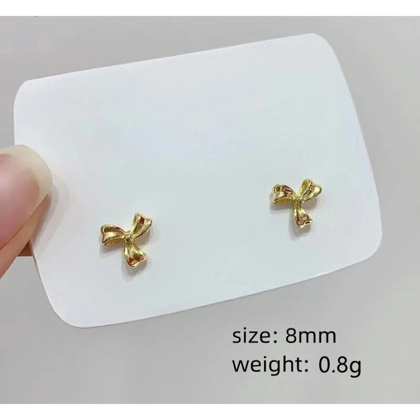 18k Gold Flower Stud Earrings, Solid Yellow Gold Flower Stud Earrings AU750