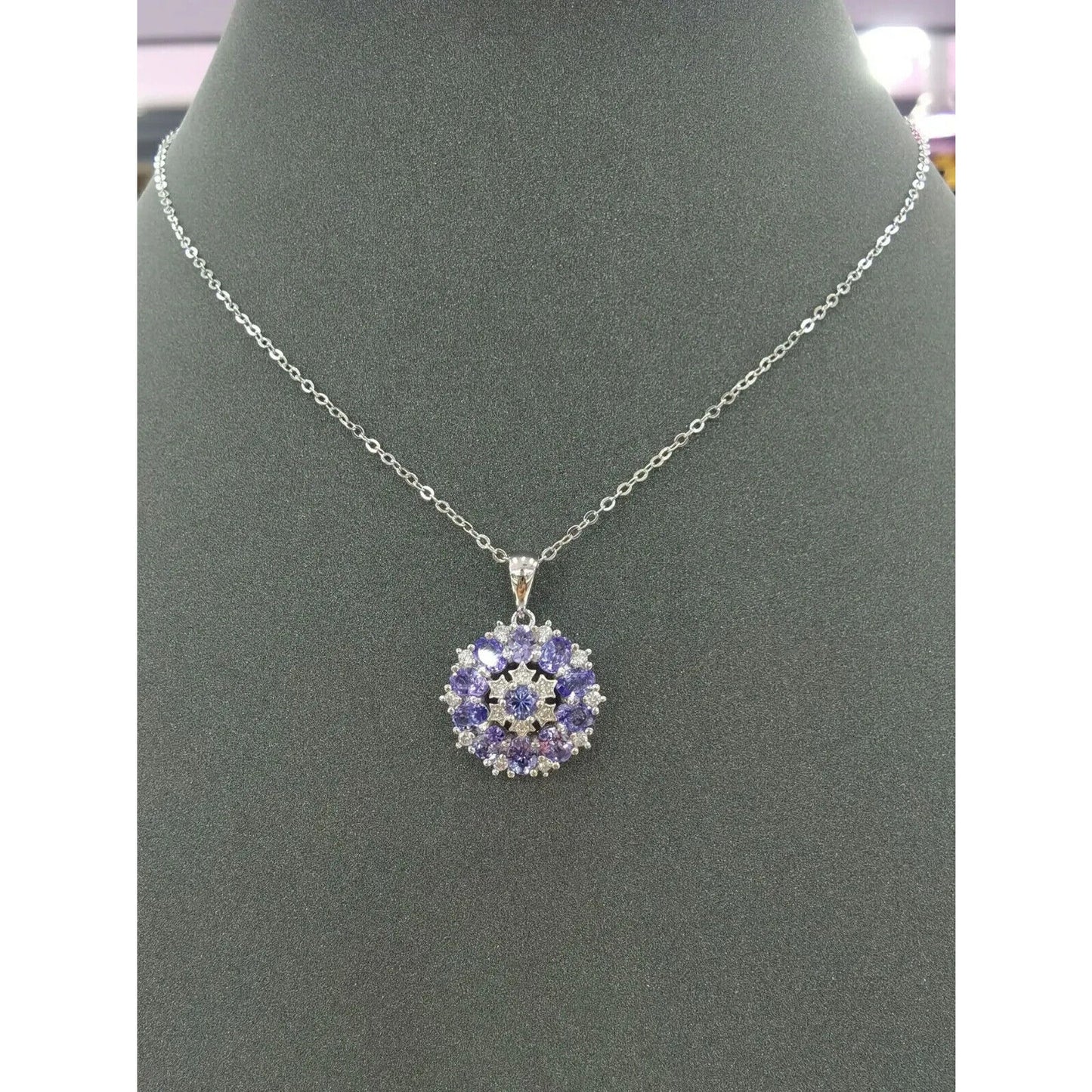 Tanzanite Necklace, Natural Tanzanite, Purple Tanzanite, Authentic Purple Tanzanite, Genuine Purple Tanzanite, Natural Tanzanite Jewelry, Tanzanite Statement Necklace, Tanzanite Pendant Necklace, Tanzanite Charm Necklace, Sterling Silver Tanzanite Necklace, Tanzanite Jewelry For Women