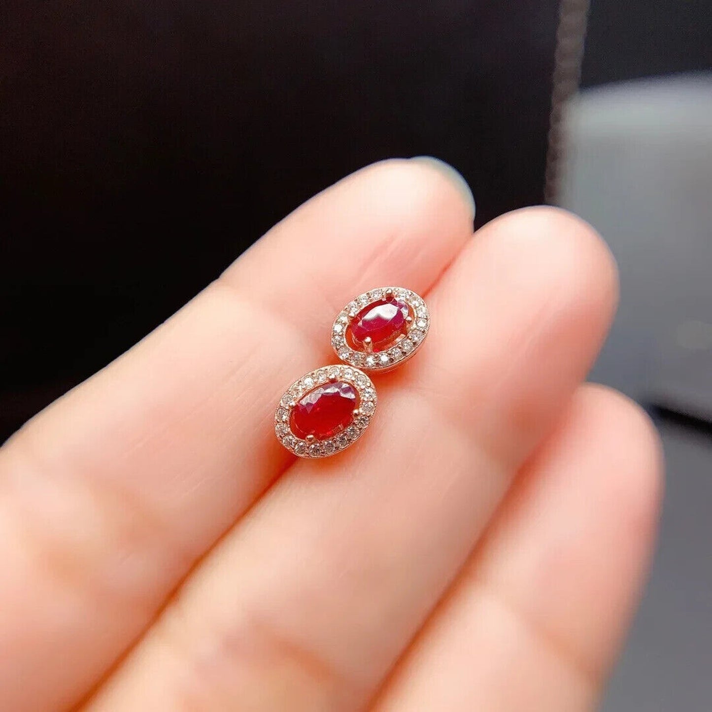 Ruby Earrings, Women's Ruby Earrings, Natural Ruby Earrings, Ruby Jewelry, Sterling Silver Ruby Earrings, Genuine Ruby Earrings, Ruby Stud Earrings, Natural Ruby, Burma Ruby