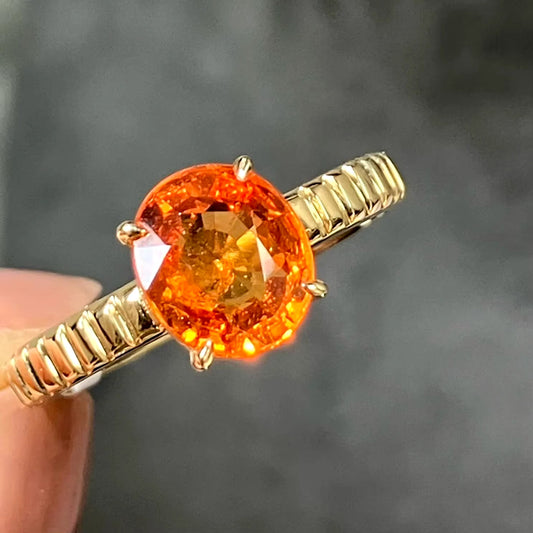 Fanta Garnet Ring, Natural Orange Garnet Ring, Orange Garnet Diamond Ring, Fanta Garnet Diamond Ring, 18k Yellow Gold Fanta Garnet Ring, 18k yellow Gold Garnet Ring, Fanta Garnet Spessartite Ring, Spessartite Garnet Ring, Yellow Gold Spessartite Garnet Ring, 18k Yellow Gold Spessartite Ring, Natural Fanta Garnet Diamond Ring, Fanta Garnet & Diamond Ring Fanta Garnet and Diamond Ring, Fanta Garnet Engagement Ring, Women’s Fanta Garnet Ring, Women’s Spessartite Garnet Engagement Ring, Mandarin Garnet Ring