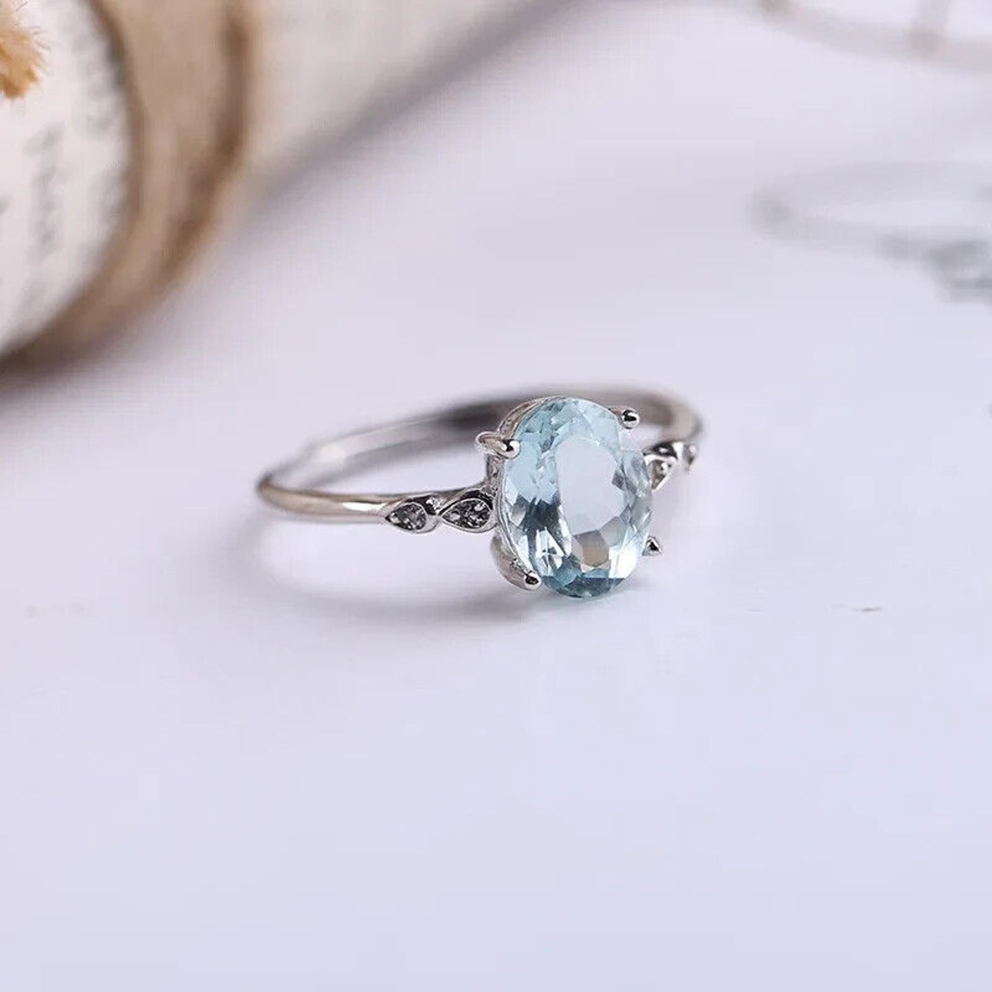 Natural Aquamarine Gemstone Ring 7x9mm, Women's Aquamarine Ring, Aquamarine Statement Ring, Natural Aquamarine Gemstone Ring For Women, Aquamarine Ring, Aquamarine Ring's For Women, Natural Aquamarine, VVS1 Aquamarine, Sterling Silver Aquamarine Jewelry, Silver Aquamarine Ring, Gold Aquamarine Ring, Rose Gold Aquamarine Ring, Women's Aquamarine Jewelry, Genuine Aquamarine, March Birthstone Aquamarine, Aquamarine Spiritual Properties, Aquamarine Gemstone Meaning, Aquamarine Gemstone Jewelry, Aquamarine